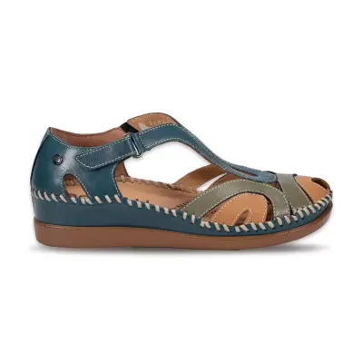 Forelli 22521Z Sally Comfort Lacivert Kadın Sandalet - 1