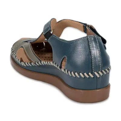 Forelli 22521Z Sally Comfort Lacivert Kadın Sandalet - 4