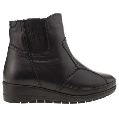 Forelli 25157 Moly Comfort Fermuarlı Siyah Kadın Bot - 2