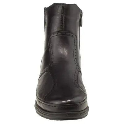 Forelli 25157 Moly Comfort Fermuarlı Siyah Kadın Bot - 3