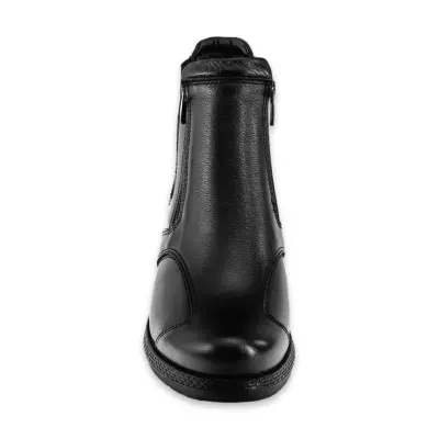 Forelli 25652 Dude Cift Fermuarlı Comfort Siyah Kadın Bot - 3