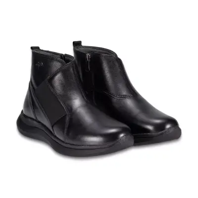 Forelli 27957 Eldo Comfort Fermuarlı Siyah Kadın Bot - 3