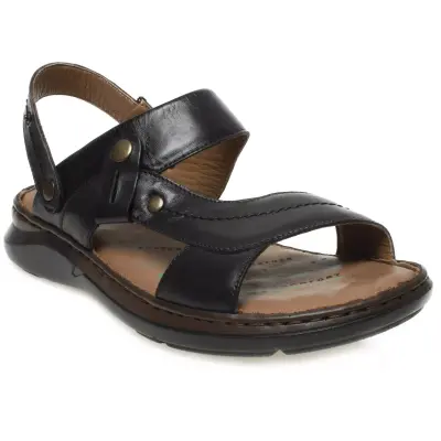 Forelli 40507 Urla Deri Siyah Erkek Terlik 