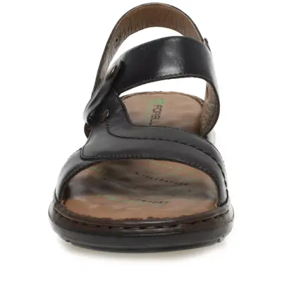 Forelli 40507 Urla Deri Siyah Erkek Terlik - 3