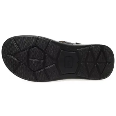 Forelli 40507 Urla Deri Siyah Erkek Terlik - 5