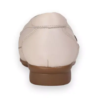 Forelli 51301 Teresa Hakiki Deri Comfort Bej Kadın Ayakkabı - 3
