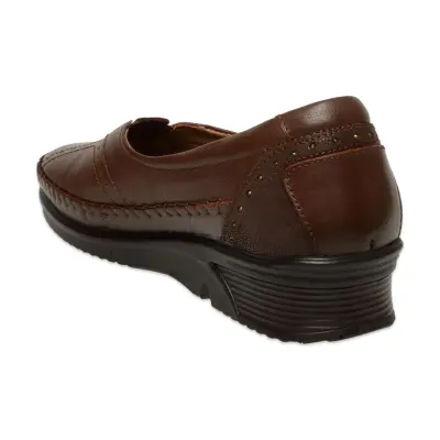 Forelli Gulis 48007 Günlük Deri Taba Kadın Ayakkabı - 4