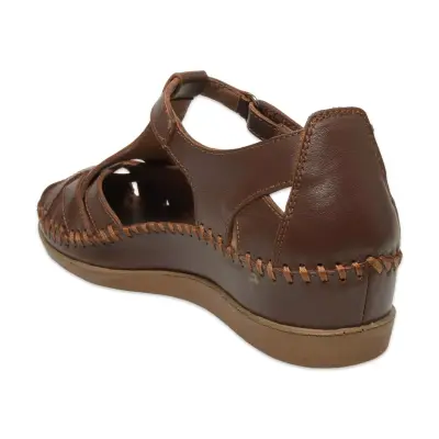 Forelli Larni-Z 22526 Günlük Kahverengi Kadın Sandalet - 4