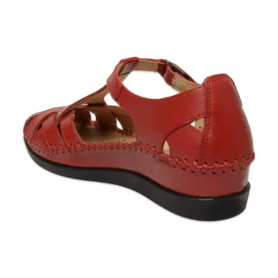 Forelli Larni-Z 22526 Günlük Kırmızı Kadın Sandalet - 4