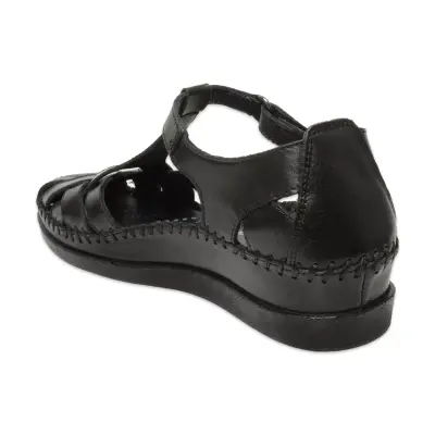 Forelli Larni-Z 22526 Günlük Siyah Kadın Sandalet - 4