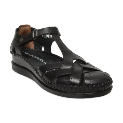 Forelli Larni-Z 22526 Günlük Siyah Kadın Sandalet - 1