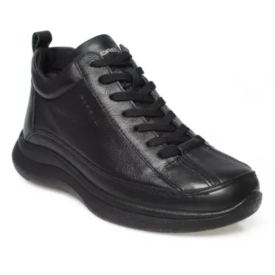 Forelli Neva 27954 Comfort Deri Siyah Kadın Bot - 1