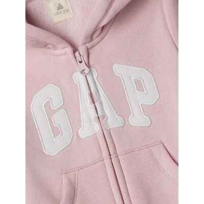 Gap 330704 V-U Logo Bear 1Pc Pembe Çocuk Tulum - 3