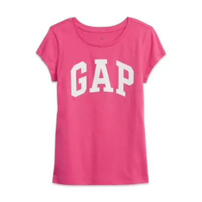 Gap 460525 V-Hs Ss Value Logo Tee T Pembe Kadın T-Shirt - 1
