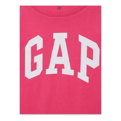 Gap 460525 V-Hs Ss Value Logo Tee T Pembe Kadın T-Shirt - 3