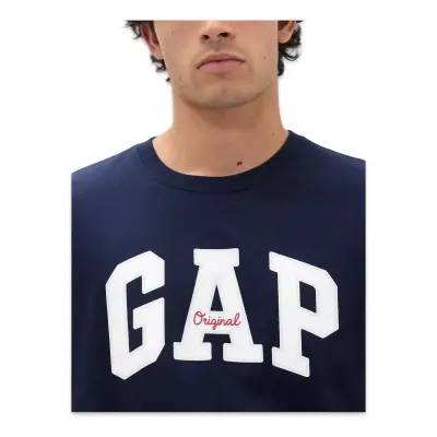 Gap 542246 V-Frch Everyday Sof Tee T Lacivert Erkek T-Shirt - GAP (1)