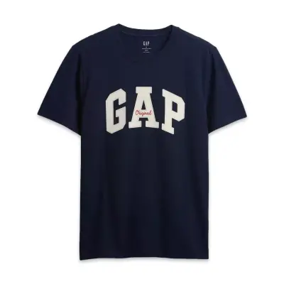 Gap 542246 V-Frch Everyday Sof Tee T Lacivert Erkek T-Shirt - 5