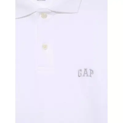 Gap 586306 F-Logo Pk Polo Beyaz Unisex T-Shirt - 5