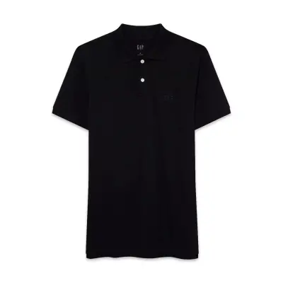 Gap 586306 F-Logo Pk Polo Siyah Unisex T-Shirt 