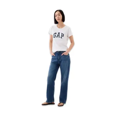 Gap 72955 V-Gap Ss Clsc Tee T Kırık Beyaz Kadın T-Shirt - 3