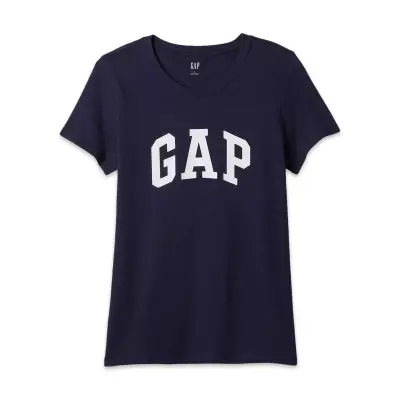 Gap 72955 V-Gap Ss Clsc Tee T Lacivert Kadın T-Shirt - 4