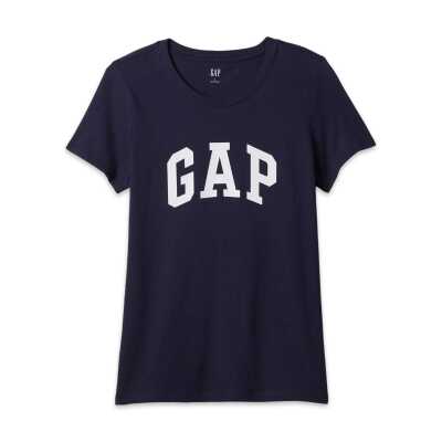 Gap 72955 V-Gap Ss Clsc Tee T Lacivert Kadın T-Shirt - 4