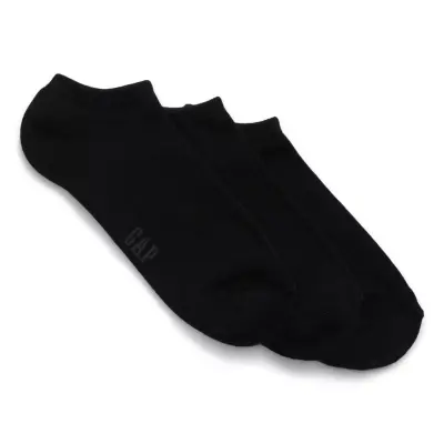 Gap 733793 V-Basic Ankle 3Pk Socks Siyah Unisex Çorap - 1