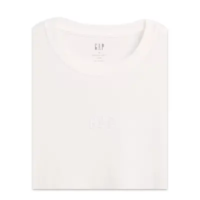 Gap 799323 V-Frch Mini Logo Tee New T Kırık Beyaz Erkek T-Shirt - GAP (1)