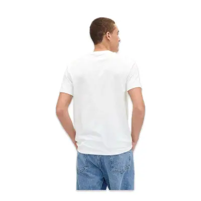 Gap 799323 V-Frch Mini Logo Tee New T Kırık Beyaz Erkek T-Shirt - 4