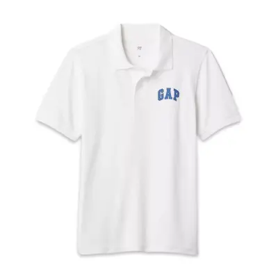 Gap 843607 V-Frc Ss Logo Polo Beyaz Erkek T-Shirt - 1