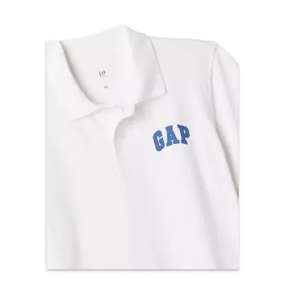 Gap 843607 V-Frc Ss Logo Polo Beyaz Erkek T-Shirt - GAP (1)
