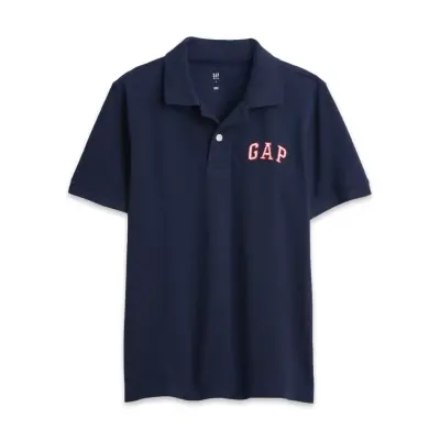 Gap 843607 V-Frc Ss Logo Polo Lacivert Erkek T-Shirt 