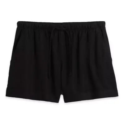 Gap 884125 V-Linen 4In Easy Siyah Kadın Şort - 5