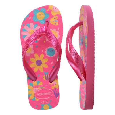 Havaianas 4000052 Kids Flores Parmak Arası Çok Renkli Erkek Çocuk Terlik - 5