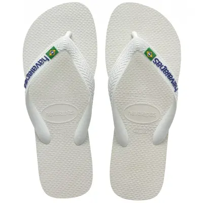 Havaianas 4110850 Brasil Logo Parmak Arası Beyaz Unisex Terlik - 1