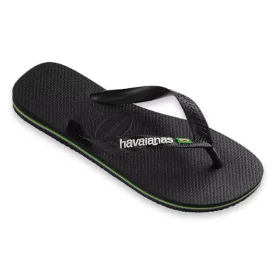 Havaianas 4110850 Brasil Logo Parmak Arası Siyah-Beyaz Unisex Terlik - 3