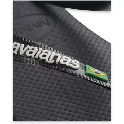 Havaianas 4110850 Brasil Logo Parmak Arası Siyah-Beyaz Unisex Terlik - 5