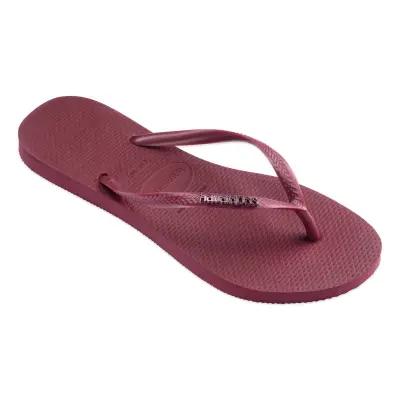 Havaianas 4119875 Slim Logo Metallic Parmak Arası Bordo Kadın Terlik - havaianas (1)