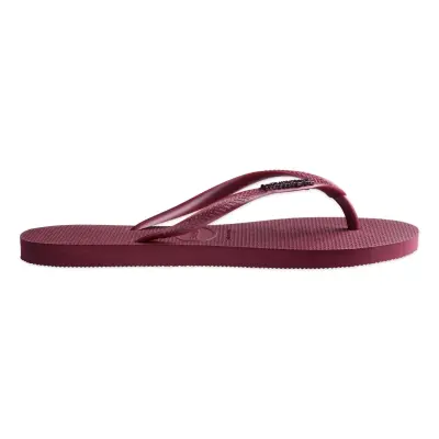 Havaianas 4119875 Slim Logo Metallic Parmak Arası Bordo Kadın Terlik - 3