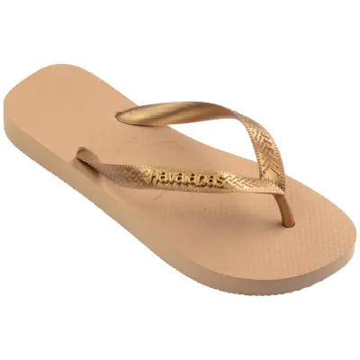 Havaianas 4127244 Top Logo Metallic Parmak Arası Altın Kadın Terlik - havaianas (1)