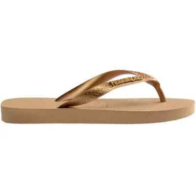 Havaianas 4127244 Top Logo Metallic Parmak Arası Altın Kadın Terlik - 3