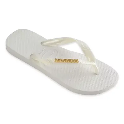 Havaianas 4127244 Top Logo Metallic Parmak Arası Beyaz Kadın Terlik - havaianas (1)