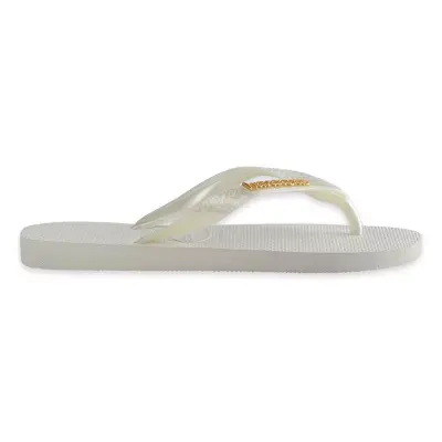 Havaianas 4127244 Top Logo Metallic Parmak Arası Beyaz Kadın Terlik - 3