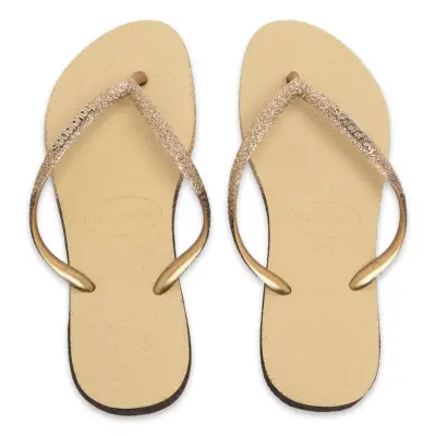 Havaianas 4146093 Slim Sparkle Ii Parmak Arası Bej Kadın Terlik - 1