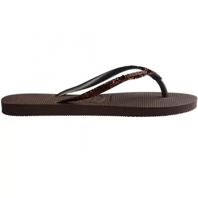 Havaianas 4146975 Slim Glitter Ii Parmak Arası Kahverengi Kadın Terlik - 3