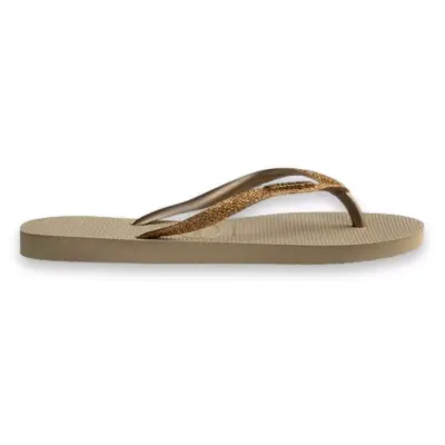 Havaianas 4146975 Slim Glitter Ii Parmak Arası Kahverengi Kadın Terlik - 2