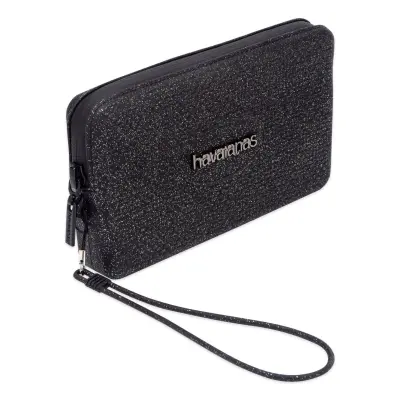 Havaianas 4147273 Hav.mini Bag Plus Glitter Black 998 10X16X2 Çapraz Siyah Unisex Çanta - 1