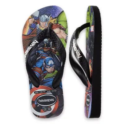 Havaianas 4148300 Kids Top Marvel Ii Parmak Arası Siyah Erkek Çocuk Terlik - 4