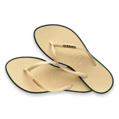 Havaianas 4149584 Sslim Point Parmak Arası Bej Kadın Terlik - 4