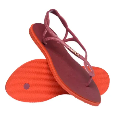 Havaianas 4149921 Luna Point Bordo Kadın Sandalet - 4